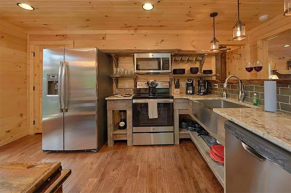 Gourmet kitchen with oversized island and premium appliances