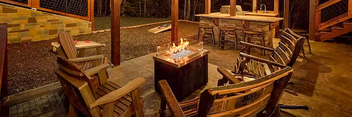 Outdoor seating area